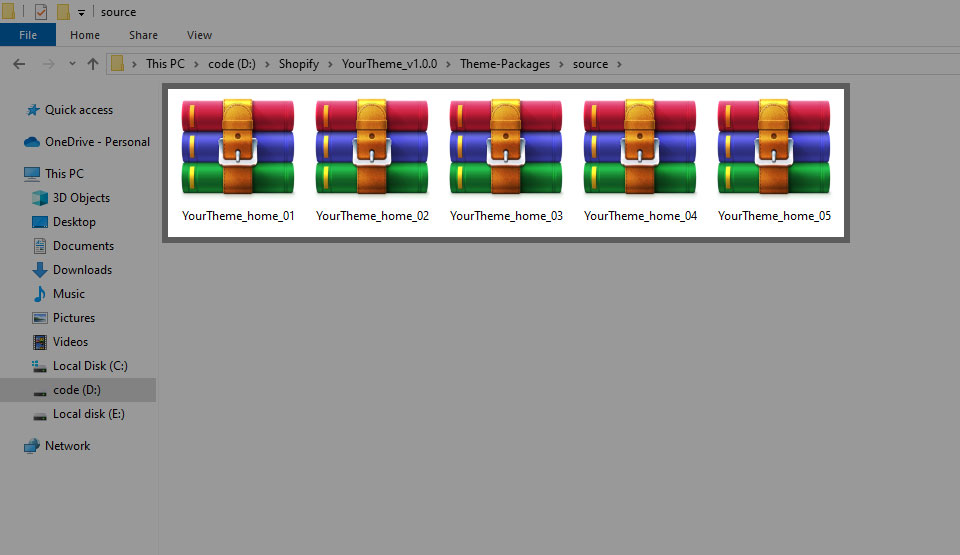 step 3 Install Theme package